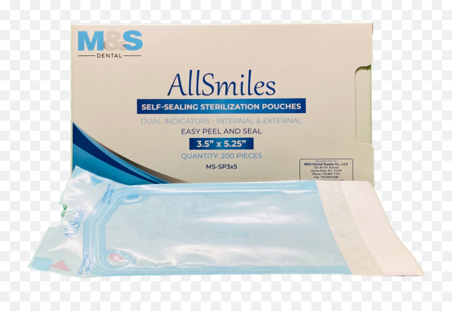 Allsmiles Sterilization Pouches 35x525 - 200box Medical Supply Png,Peel Smart Remote Icon
