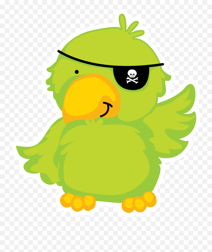 Transparent Pirate Parrot Free Clipart Finders - Cute Pirate Parrot Clipart Png,Pirate Transparent