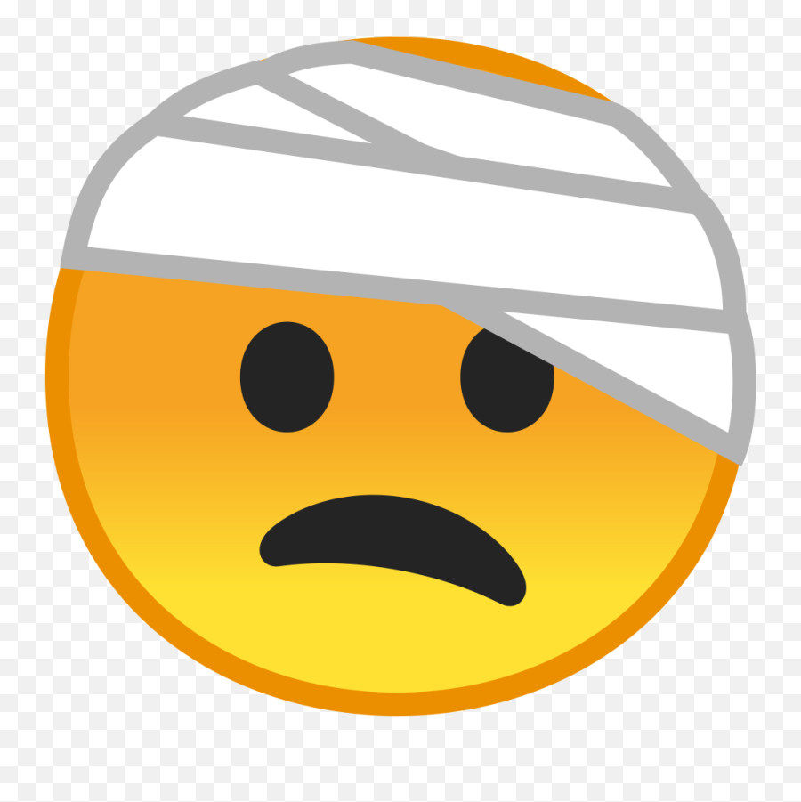 Face With Head Bandage Icon Noto Emoji Smileys Iconset - Emoticon De Dolor De Cabeza Png,Pensive Emoji Transparent