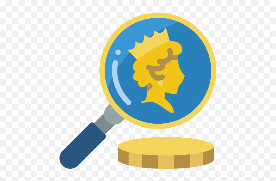 Coin Collecting - Magnifier Png,Collecting Icon