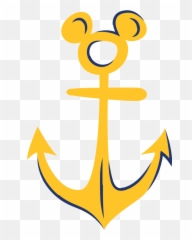 Disney Cruise Line Stateroom Door Decorating Clip Art Pack - Donald Duck Yellow Anchor png