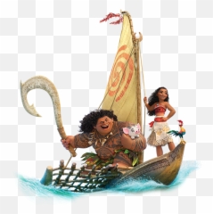 Moana Picture Images Hd - Moana And Maui On Boat Png,Moana Png Images