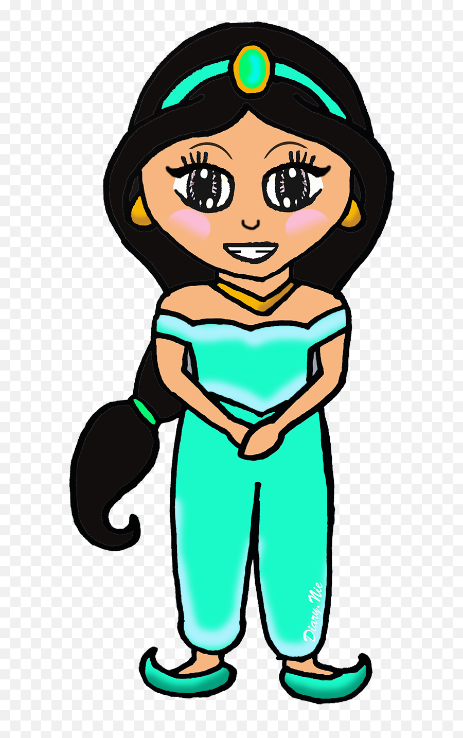 Diarynieu0027s Gallery Princess Jasmine Doodle - Jasmine Cartoon Png,Princess Jasmine Png