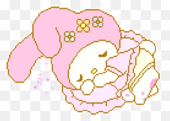 Anyways Pixel Art Pattern Hello Kitty My Melody Cute - My Melody Art Png