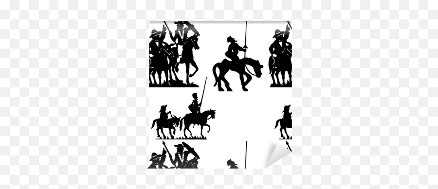 Wallpaper Don Quijote Vector Silhouettes Quixote - Quijote Vector Png,Cavalry Icon