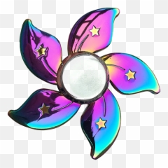 Rainbow Fidget Spinner Png High - Hand