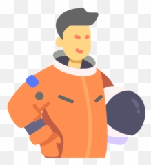 Astronaut Space Suit Exploration Helmet Free Icon - Happy png