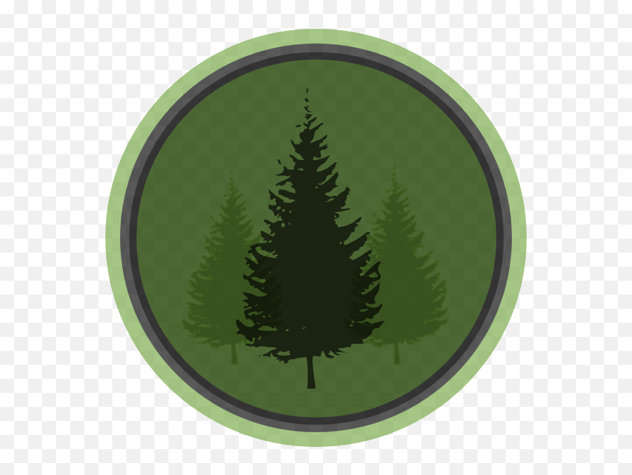 Evergreen Symbol 2 Clip Art - Vector Clip Art Pine Tree Clipart Black And White Png,G.na Icon