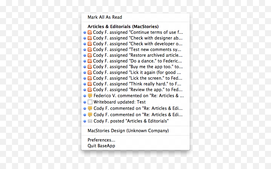 Baseapp Basecamp Notifications For Mac Done Right - Macstories Dot Png,New Notification Icon