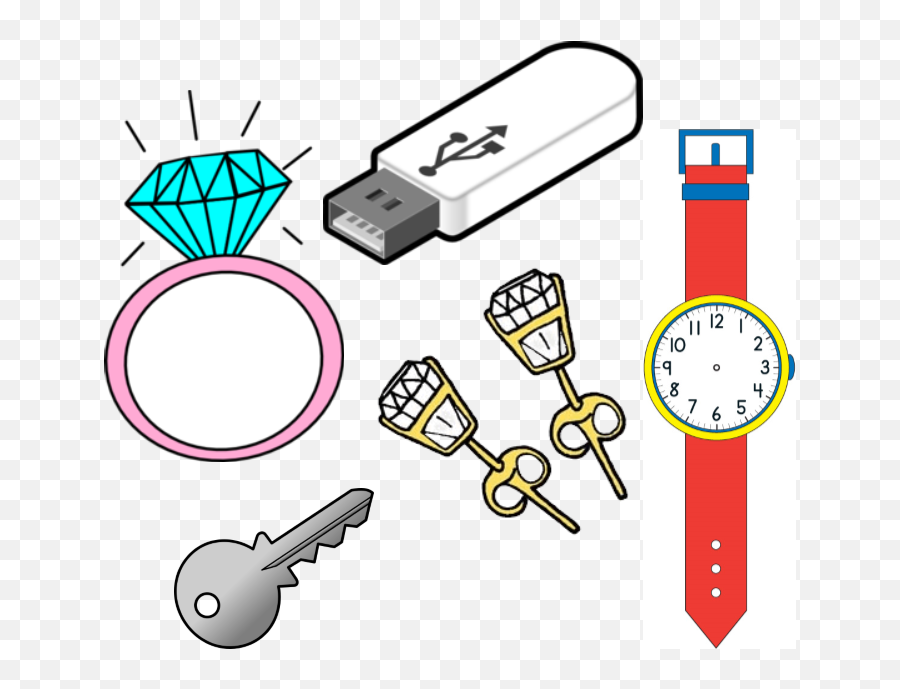 We Have A Collection Of Small Items In The Office Glasses - Usb Flash Drive Clipart Black And White Png,Flash Drive Png