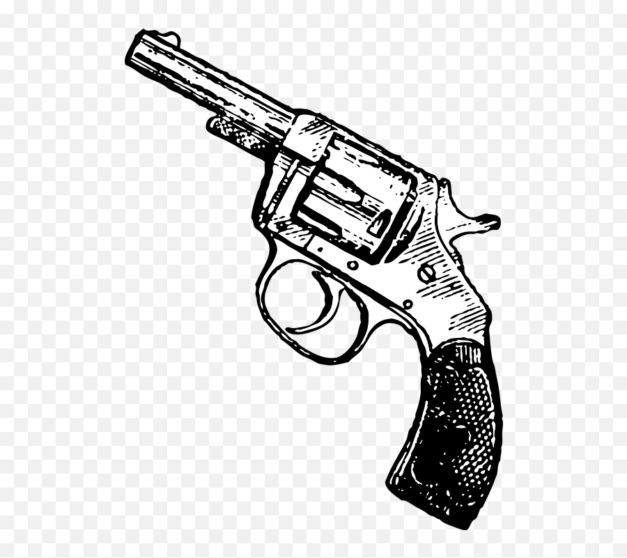 Gun Tattoo Png 5 Image - Revolver Clip Art,Tattoo Gun Png