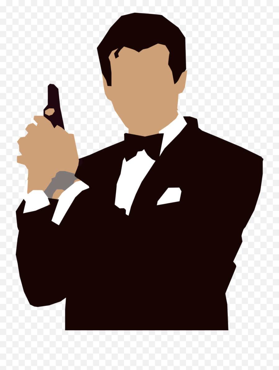James Bond Transparent Logo Clipart - James Bond Cartoon Png,James Bond Png