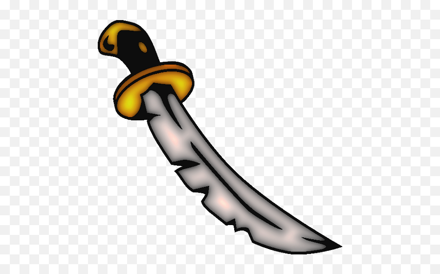 Clip Art Pirate Sword - Pirate Sword Clip Art Png,Sword Transparent Background