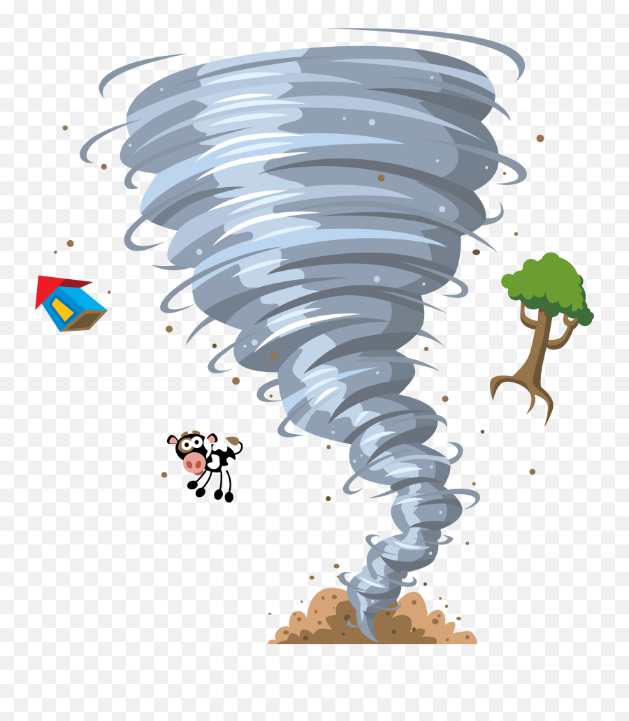 Tornado Cartoon Animation Clip Art - Tornadoes Clipart Png,Tornado Png