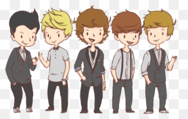 Muñequitos Png One Direction Image - One Direction Cartoon Png,One Direction Png
