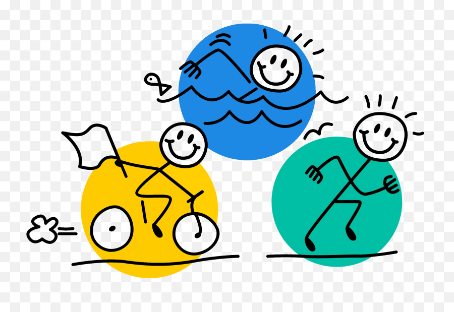 Good Luck In Your Triathlon Transparent Cartoon - Jingfm Triathlon Clip Art Png,Good Luck Png