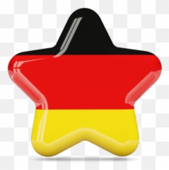 Download Germany Flag In A Star - Full Size Png Image Pngkit German Flag Star,Germany Flag Png