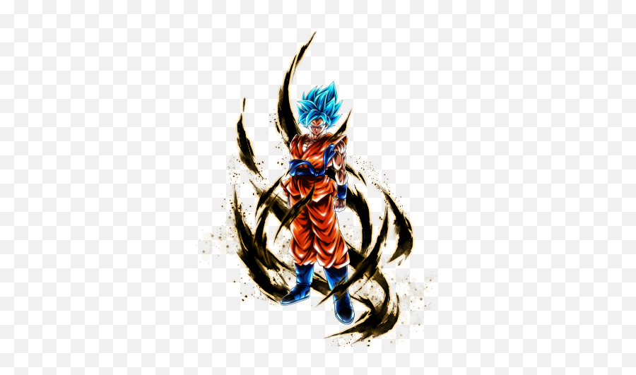 Sp Super Saiyan God Goku Blue Dragon Ball - Goku Blue Dragon Ball Legends Png,Goku Hair Transparent