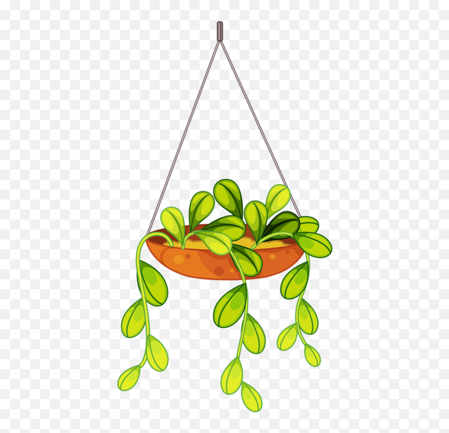 Download Home Clipart Hanging Plants Potted Flower - Drawing Of Hanging Plants Png,Hanging Plants Png
