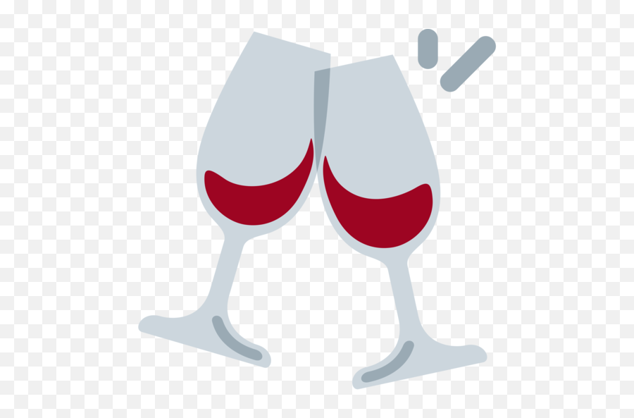 Clinking Glasses Emoji - Wine Glass Emoji Svg Png,Glasses Emoji Png