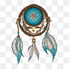 Colourful Dream Catcher Hippie - Grateful Dead Steal Your Face png