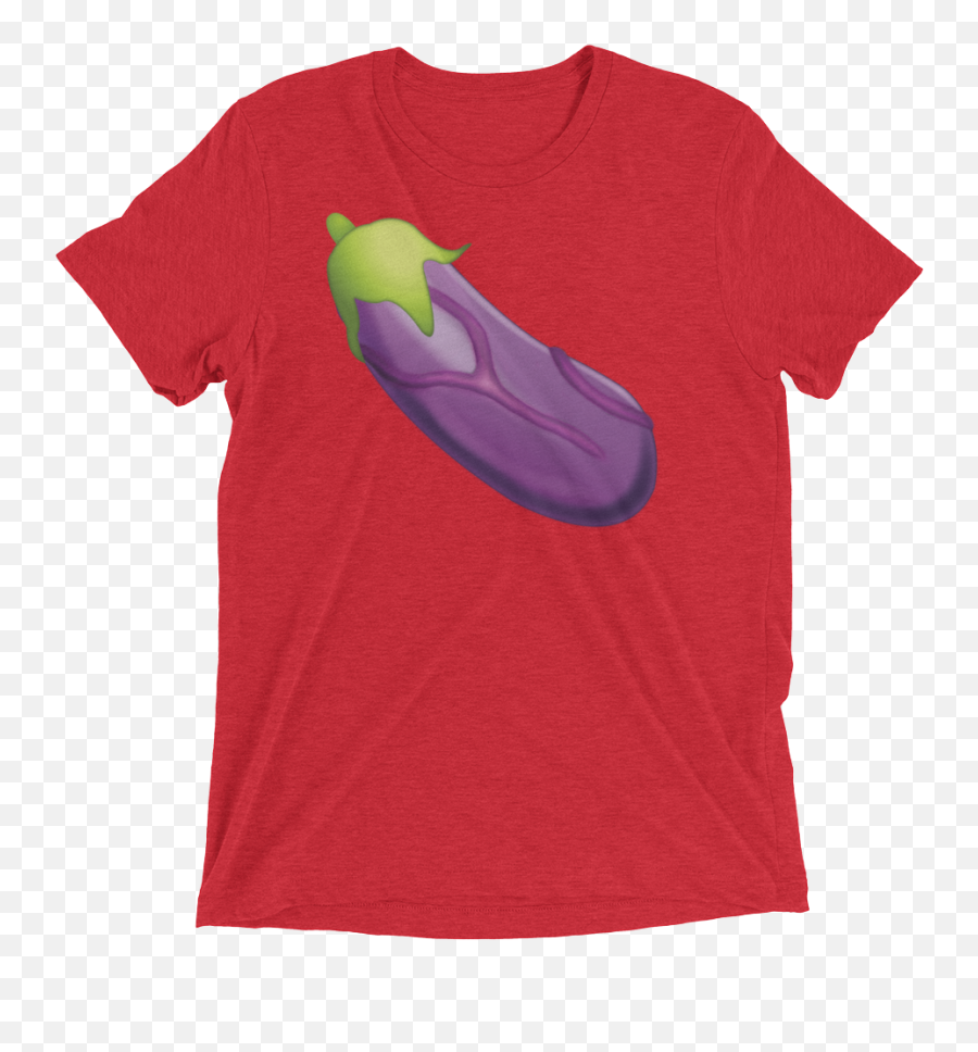 Veiny Eggplant Emoji Triblend Png