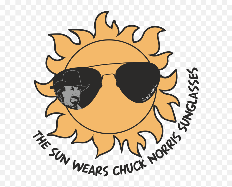 Chuck Norris Sunglasses Transparent Cartoon - Jingfm Clip Art Black And White Png,Chuck Norris Png