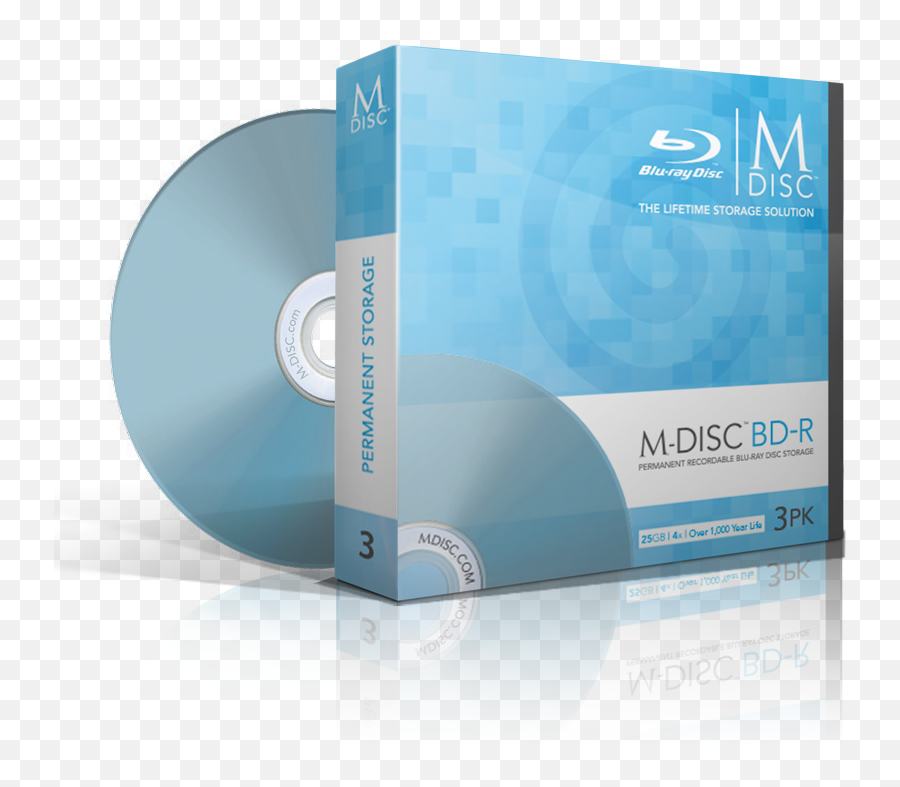 25gb Blu - Ray Mdisc 3 Pack Multimedia Software Png,Blu Ray Logo Png