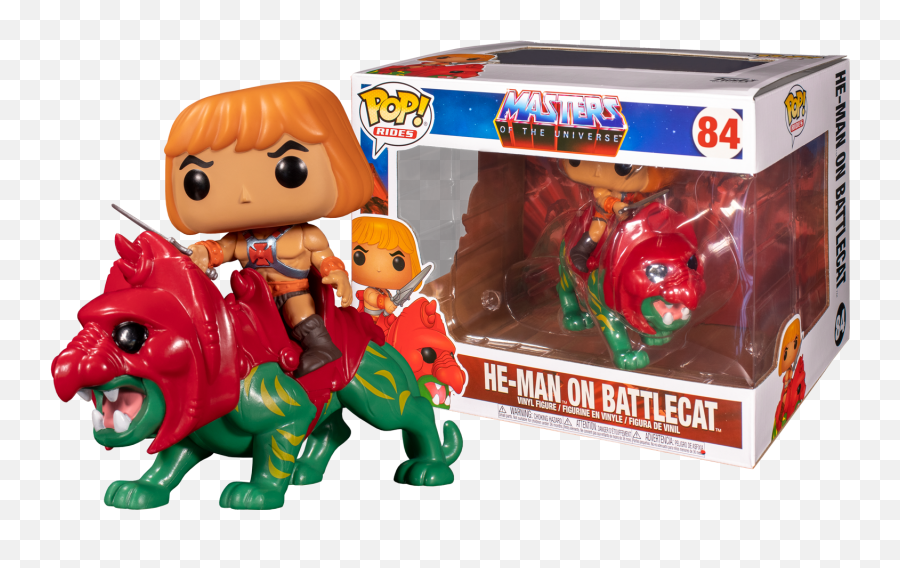 Masters Of The Universe - Heman On Battlecat Pop Rides Vinyl Figure Funko Pop He Man With Battlecat Png,He Man Png