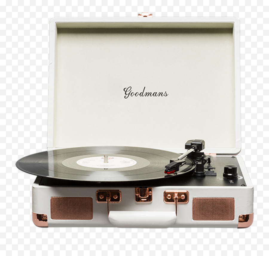 Goodmans Ealing Portable Briefcase Turntable Cream - Goodmans Ealing Png,Turntable Png