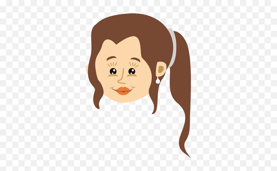 Cartoon Girl Head - Transparent Png U0026 Svg Vector File Cabeza De Niña Animada Png,Girl Cartoon Png