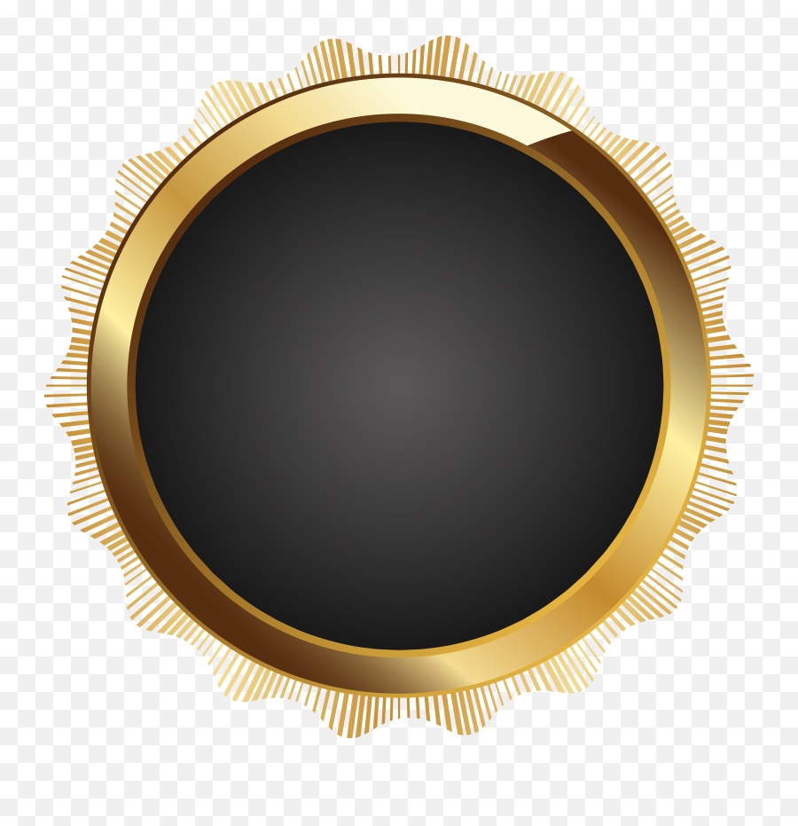 Seal Badge Black Png Transparent Circle Frame
