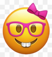 Emoji Iphonemoji Nerd Sticker - Imagenes De Emojis Nerd Png,Nerd Emoji Png