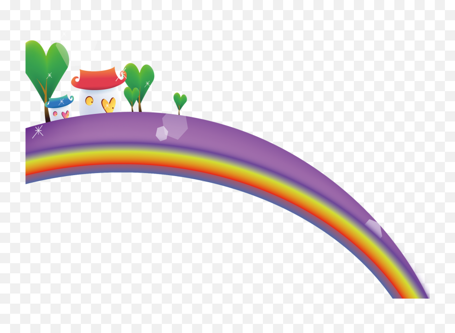 Download Rainbow Cartoon Png - Color Gradient,Cartoon Rainbow Png