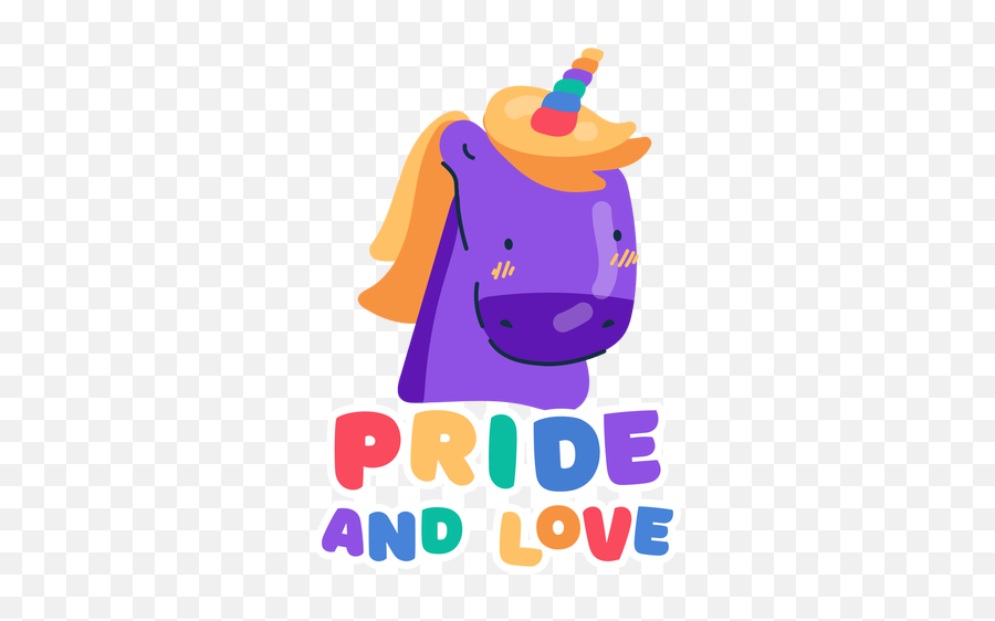 Love Unicorn Sticker - Fictional Character Png,Pride Png