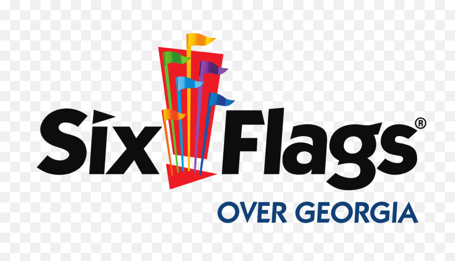 9 Theme Parks Near The Csra - Six Flags Over Georgia Logo Png,Carowinds Logo