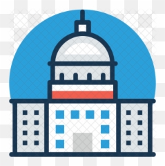 Washington Dc Icon Of Colored Outline - Parliament Png Us