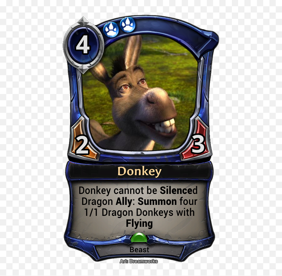 Donkey From Shrek As A Card Because Why - Shrek Donkey Are We There Yet Png,Donkey Shrek Png