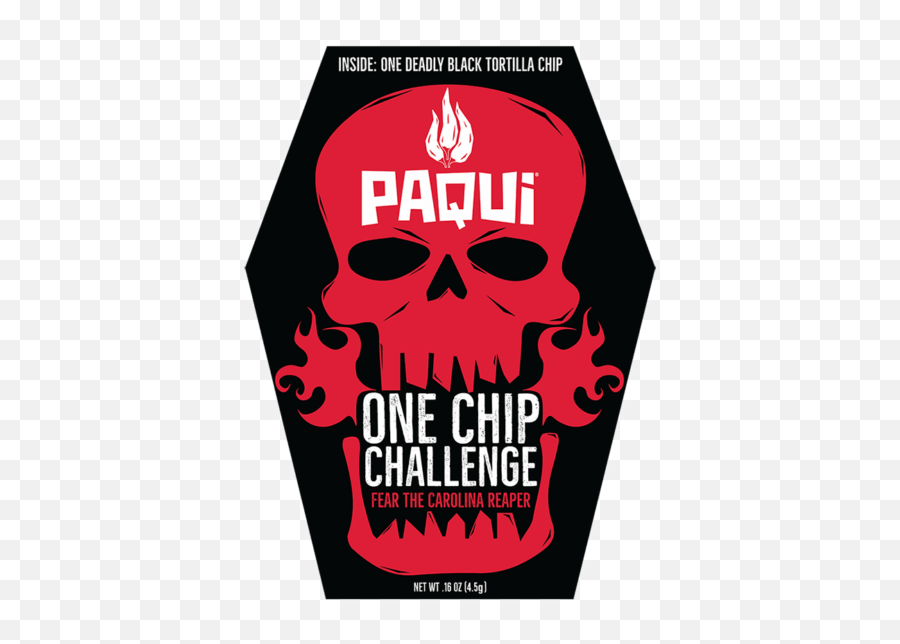 Paqui Carolina Reaper Madness One Chip Challenge Tortilla - 009oz Paqui One Chip Challenge Png,Lays Chips Logo