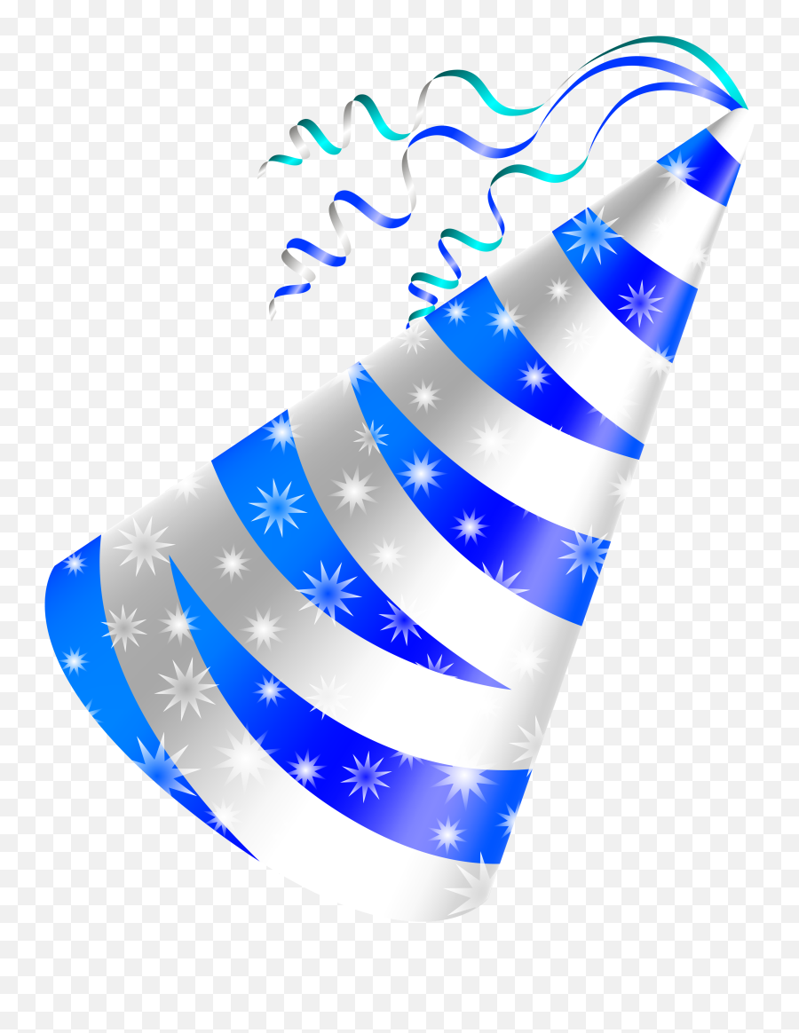 Birthday Hat Transparent Background Free Clipart 3 - Wikiclipart Blue Party Hat Png,Transparent Birthday