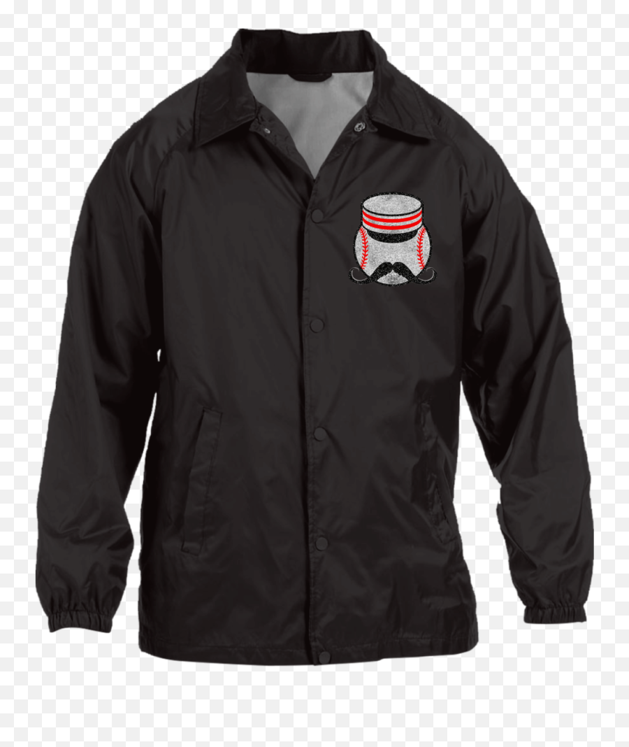 Official Cincinnati Reds Classic Mustache Logo Harriton Nylon Staff Jacket - Straight Edge Jacket Png,Cincinnati Reds Logo Png