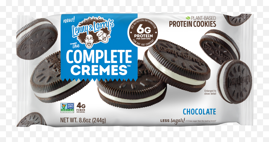 Lenny U0026 Larryu0027s The Complete Sandwich Creme Chocolate 86oz 6g Protein 18ct - Walmartcom Lenny Complete Cremes Png,Lenny Transparent