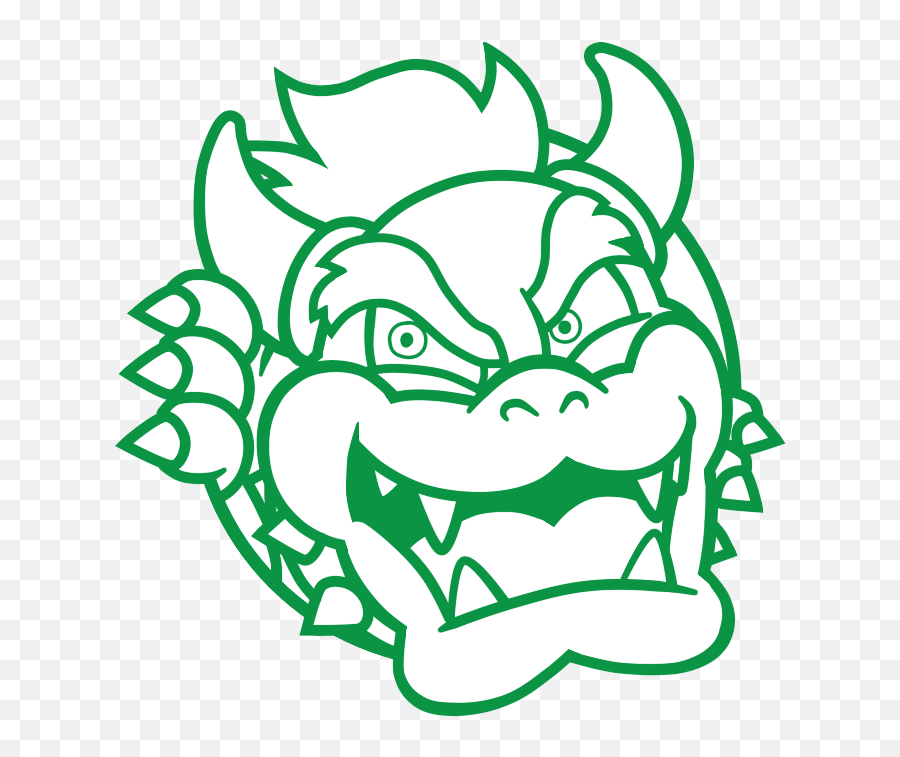 Klunsjolly - Bowser In A Circle Png,Bowser Logo