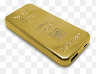 Clawmoneyhere Gold Bar Power Bank Place - Portable png