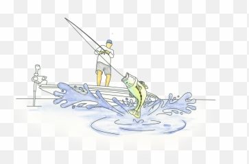 Bass Fishing And Handling - Jigging Png,Largemouth Bass Png