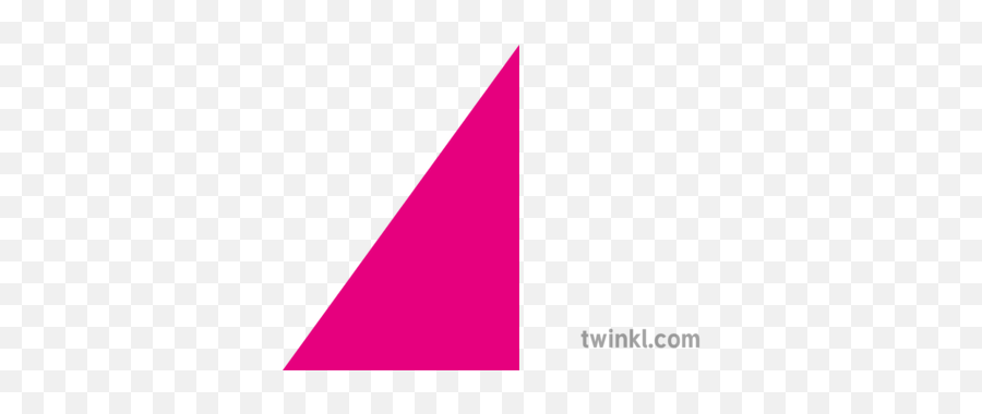 Right Angle Triangle Pink Illustration - Twinkl Clip Art Png,Right Triangle Png