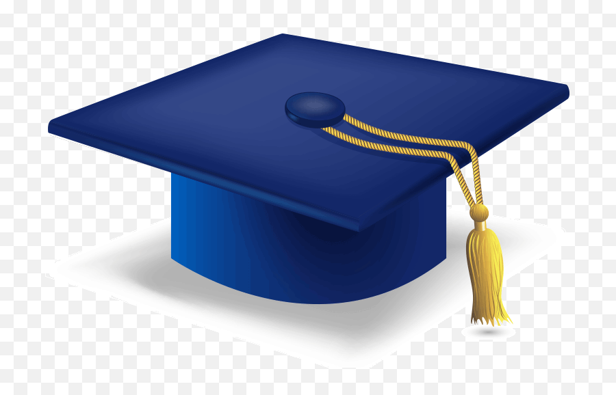 Graduation Hat - Blue Graduation Cap Png,Graduation Cap Png