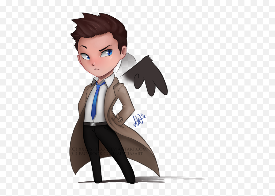 Download Photo - Castiel Chibi Full Size Png Image Pngkit Fictional Character,Castiel Halloween Icon