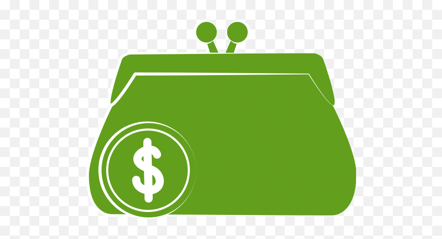 Isolated Coin And Wallet Icon Green - Language Png,Icon Coin Wallet