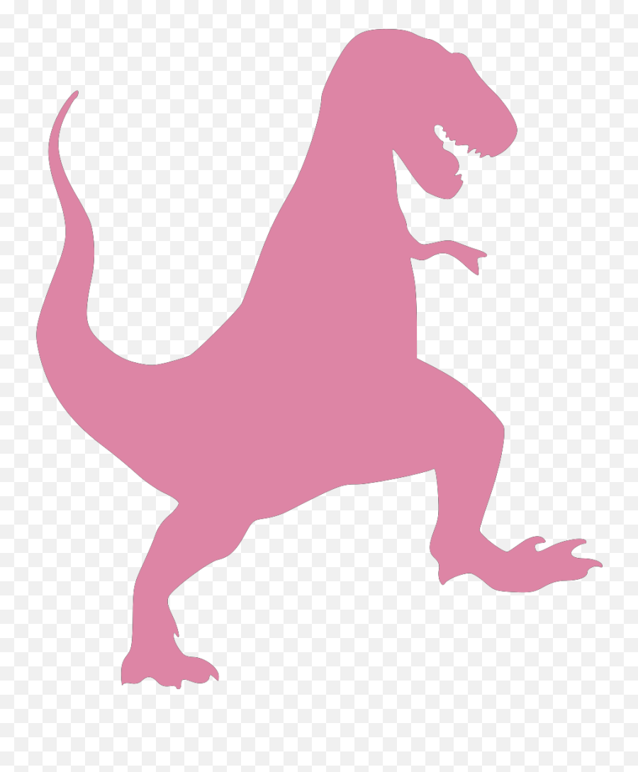 Pink Dino Clip Art - Pink Dinosaur Clip Art Png,Dinosaur Silhouette Png